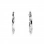 925 Sterling Silver Medium Stunning Twisted Hoop Earrings (1.25 Inches Diameter) B05753E