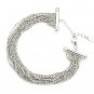 925 Sterling Silver Beads Chain Dangling Style Bracelet (6.5"") Women Fashion Jewelry B05899B