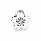U.S. ONLY - 925 Sterling Silver Polished Finish Cherry Blossom Single Stud Earring C05127L
