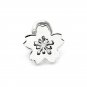 U.S. ONLY - 925 Sterling Silver Polished Finish Cherry Blossom Single Stud Earring C05127L