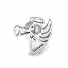 925 Sterling Silver Polished Finish Angel Single Stud Earring C05141L
