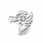 925 Sterling Silver Polished Finish Angel Single Stud Earring C05141L