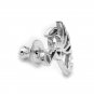 925 Sterling Silver Polished Finish Angel Single Stud Earring C05141L