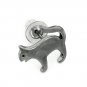 925 Sterling Silver Oxidized Black Cat Single Stud Earring Fashion Jewelry Women Girl Teen C05446L