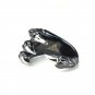 SilverKings Stainless Steel Black Enamel Dragon Claw Ring Fashion Accessory Gift Men Q20411R