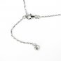 925 Sterling Silver Initial Letter I Round Fresh Water 5mm White Pearl Necklace Girl, 16" S06946N