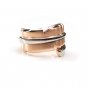 Couple Pair Ring Rose Golden Feather Stainless Steel Gift Women Gothic Valentine Jewelry Q19742R