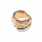 Couple Pair Ring Rose Golden Feather Stainless Steel Gift Women Gothic Valentine Jewelry Q19742R