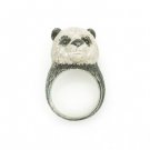 3D Panda 925 Sterling Silver Ring Animal Statement Funky Birthday Valentine Gift Q22507R
