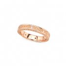 Silver Kings 925 Sterling Silver Pink CZ Milgrain Women Ring Band Jewelry Gift Q22990R