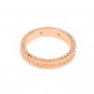 Silver Kings 925 Sterling Silver Pink CZ Milgrain Women Ring Band Jewelry Gift Q22990R