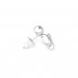 925 Sterling Silver Polished Sea Lion Playing Ball Single Stud Earring Fashion Jewelry Girl C05854L