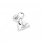 925 Sterling Silver Polished Sea Lion Playing Ball Single Stud Earring Fashion Jewelry Girl C05854L