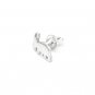 925 Sterling Silver Polished Scottie Dog Puppy Single Stud Earring Fashion Jewelry Teen C05699L