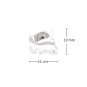 925 Sterling Silver Polished Scottie Dog Puppy Single Stud Earring Fashion Jewelry Teen C05699L