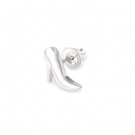 925 Sterling Silver Polished Cinderalla High Heel Shoe Single Stud Earring Jewelry Girl C05853L