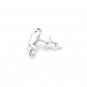 925 Sterling Silver Polished Cinderalla High Heel Shoe Single Stud Earring Jewelry Girl C05853L