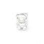 U.S. Only - 925 Sterling Silver Teddy Bear Single Stud Earring Fashion Jewelry Girl C05850L