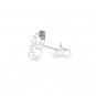 U.S. Only - 925 Sterling Silver Teddy Bear Single Stud Earring Fashion Jewelry Girl C05850L