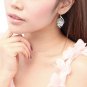 925 Sterling Silver Filigree Style Bow Drop Fishhook Earrings Fashion Jewelry C05920E