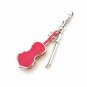 I-Silver 925 Sterling Silver Enameled Pink Violin Music Charm Gift For Girl, Teens C05034J