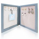 Travel Magnetic Jewelry Book Clutch Storage Organizer Case Box -Earrings Bracelet Necklace (Slate-O)