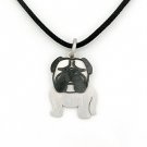 Pug 925 Silver Pendant Necklace Pet Dog Doggie Puppy Birthday Gift Fashion Jewelry Q21962P