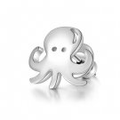 925 Sterling Silver Polished Octopus Squid Stud Single Earring Girl Fashion Jewelry C05669L