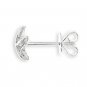 18K White Gold Starfish Sea Star Diamond Single Stud Earring (0.04 cttw) Women Jewelry Gift S07053L