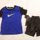 Nike Boys Sets 2 Piece Size 2T Shorts & T-Shirt Brand New with Tags