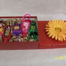 Red Custom Made to Order Gift Box Anti-Bacterial Hand Gel + Pocketbac Holder