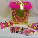 Gold Pink Custom Made to Order Gift Bag Bath & Body Works Body Lip Gloss+ Hand S