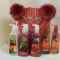 Red Silver Custom Gift Bag Bath & Body Works Anti-Bacterial Deep Hand Soap BNW
