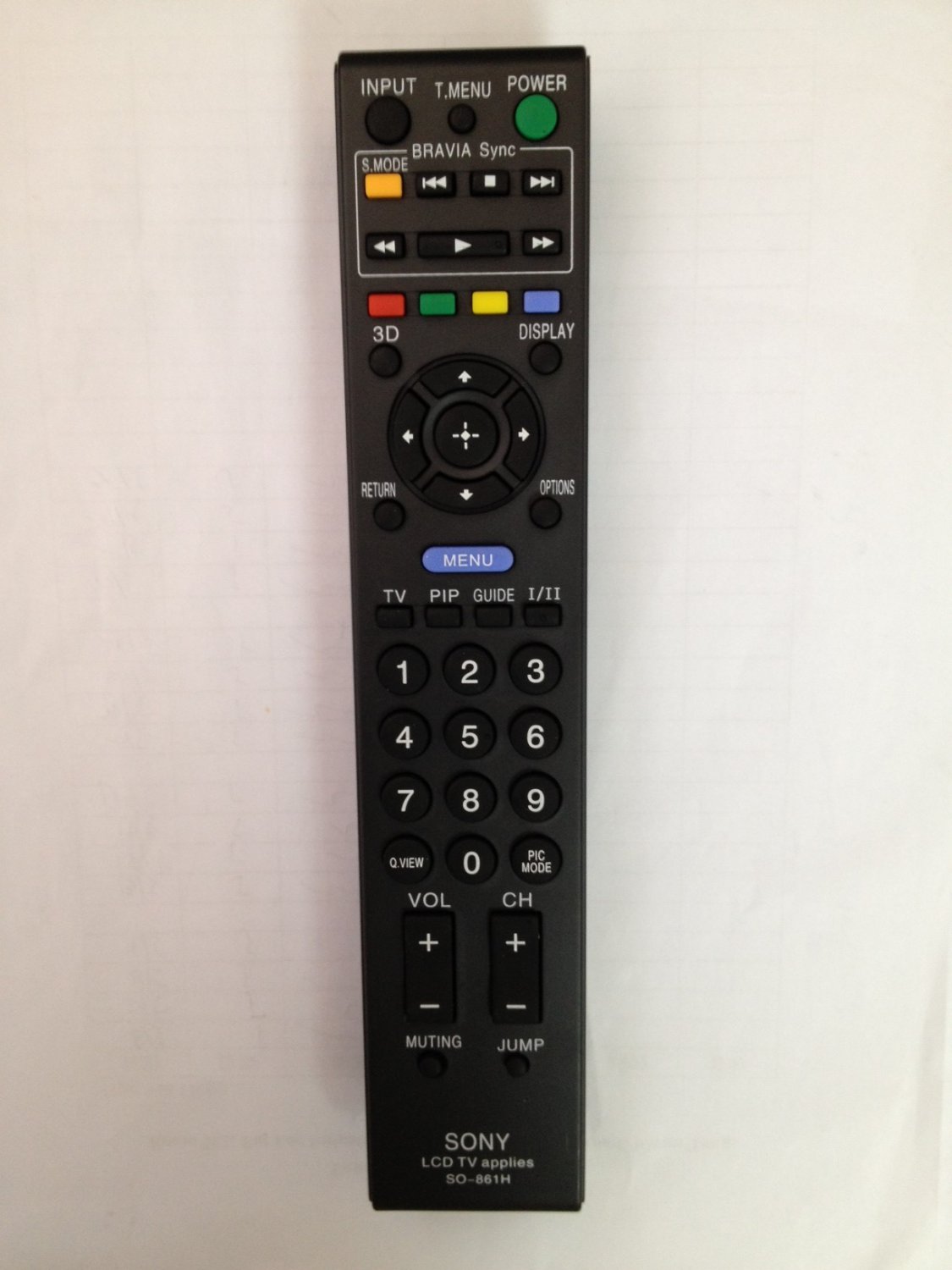 REMOTE CONTROL FOR SONY TV KDL42V4100 KDL46EX600 KDL46NX800 KDL46S3000