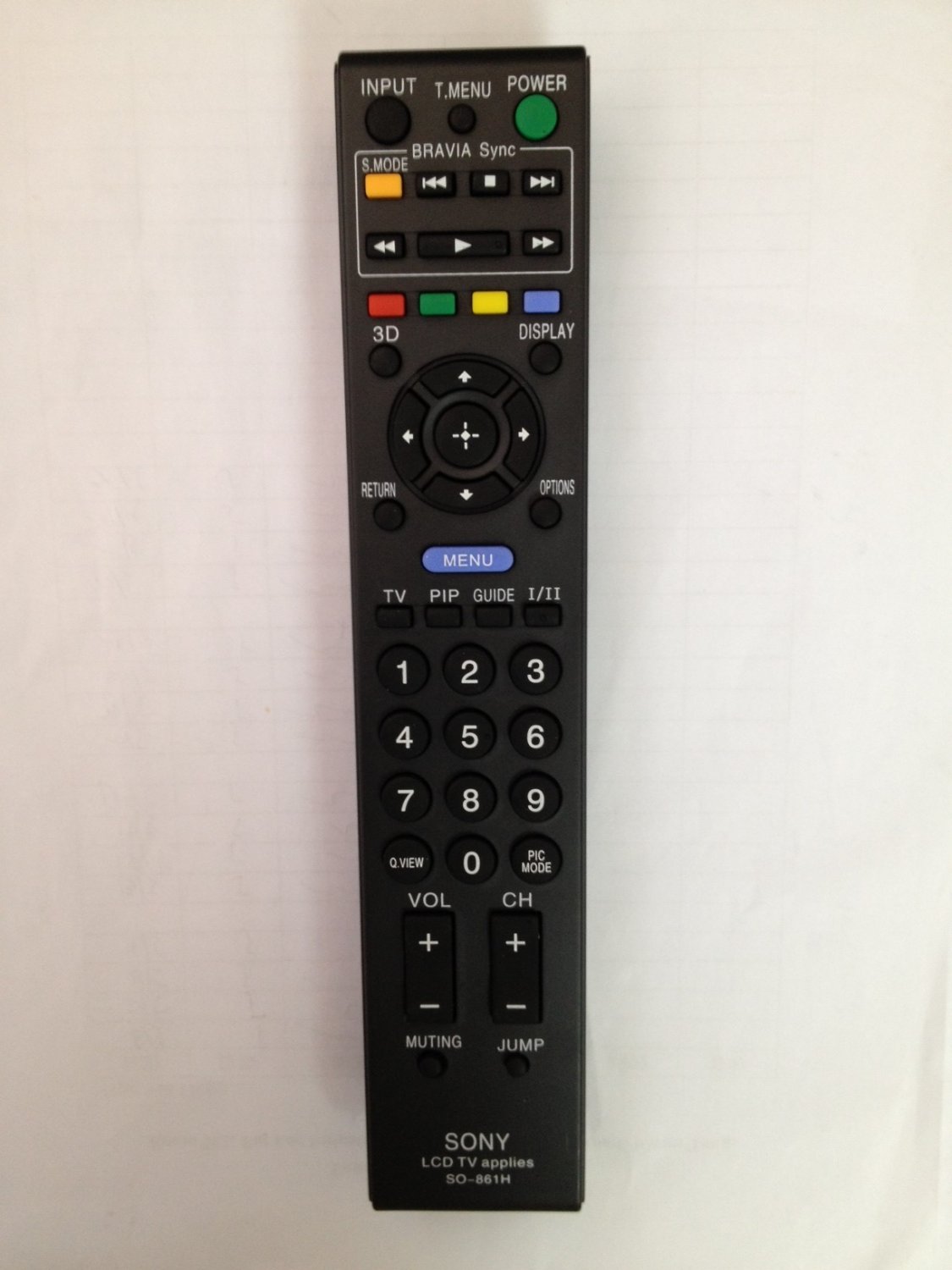 REMOTE CONTROL FOR SONY TV KDL-52XBR KDL-46W3100 KDL-52X3100 XBR-40LX900