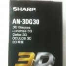 Original 3D Active Shutter Glasses for SHARP TV AN-3DG30 AN-3DG20-EL