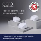 Amazon eero 6 dual-band mesh Wi-Fi 6 system (3-pack, one eero 6 router + two eero 6 extenders)