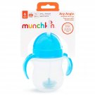 Munchkin Any Angle Click Lock Weighted Straw Trainer Cup, Blue, 7 Oz