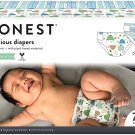 The Honest Company, Club Box, Clean Conscious Diapers, Turtle Time + Dots & Dashes, Size 2, 76 Count
