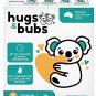 AU Hugs & Bubs, Size 3 Crawler nappies (6 -11kg), 168 nappies, One Month Supply