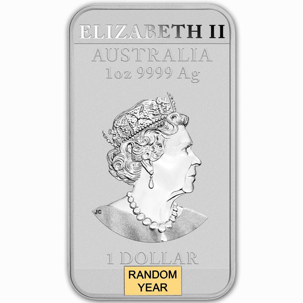 2018 - Present (Random Year) 1 oz Silver Bar Australia Perth Mint Dragon Series