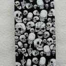 IPHONE5 HARD COVER CASE GLOSSY SKULLS BLACK&WHITE