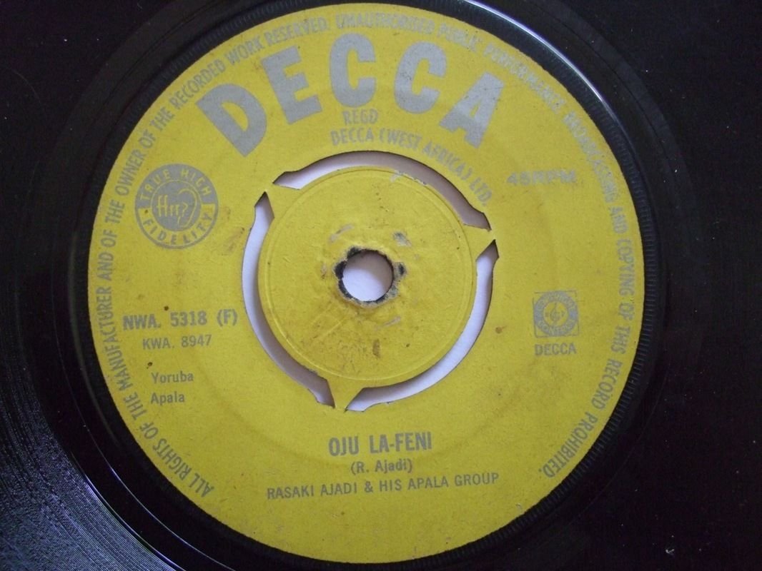 RASAKI AJADI & HIS APALA GROUP oju la feni 7" TRAD FOLK NIGERIA &acirc;�&not; mp3 listen