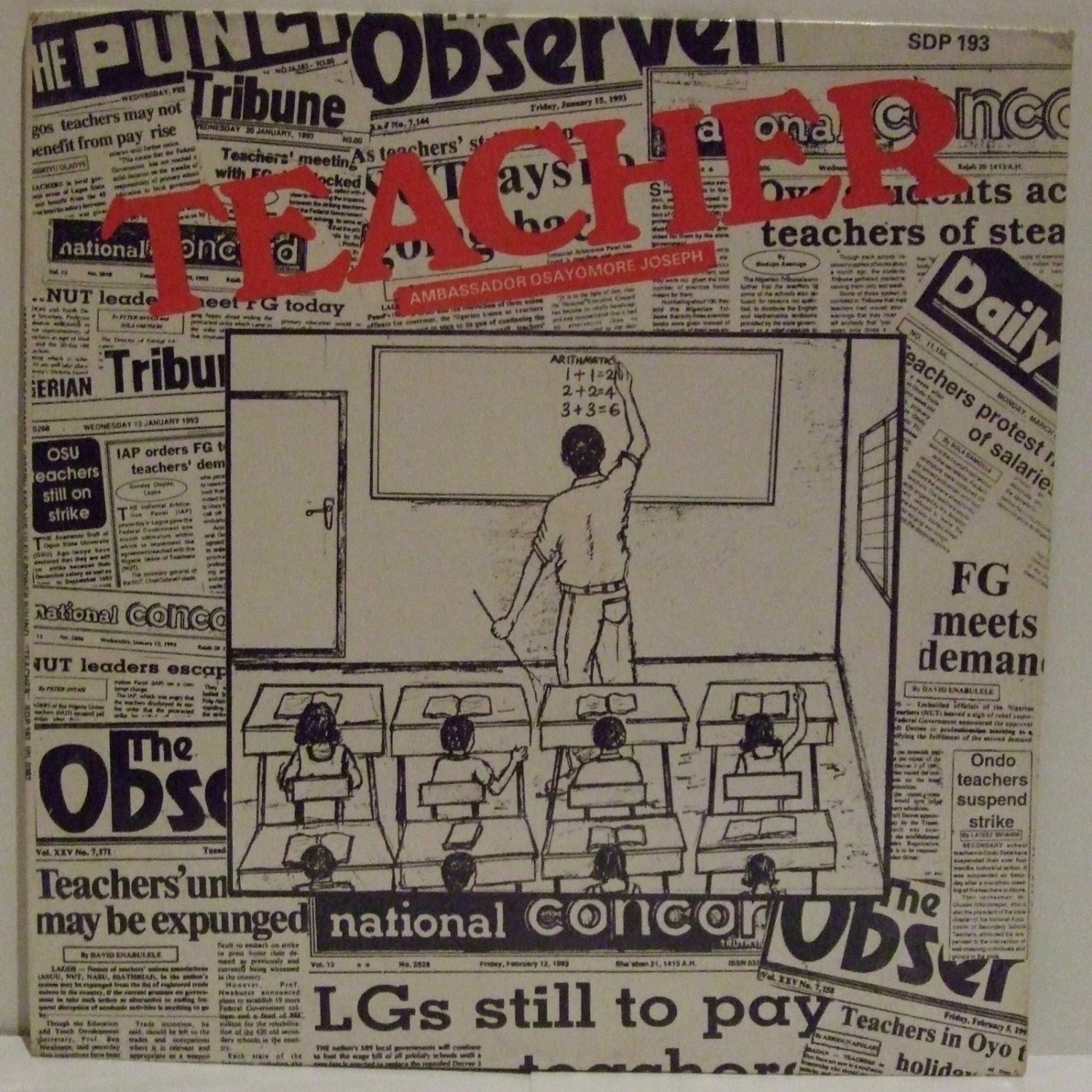 OSAYOMORE JOSEPH & ULELE POWER SOUND teacher ELECTRO EDO FUNK HIGHLIFE DISCO &acirc;�&not; hear