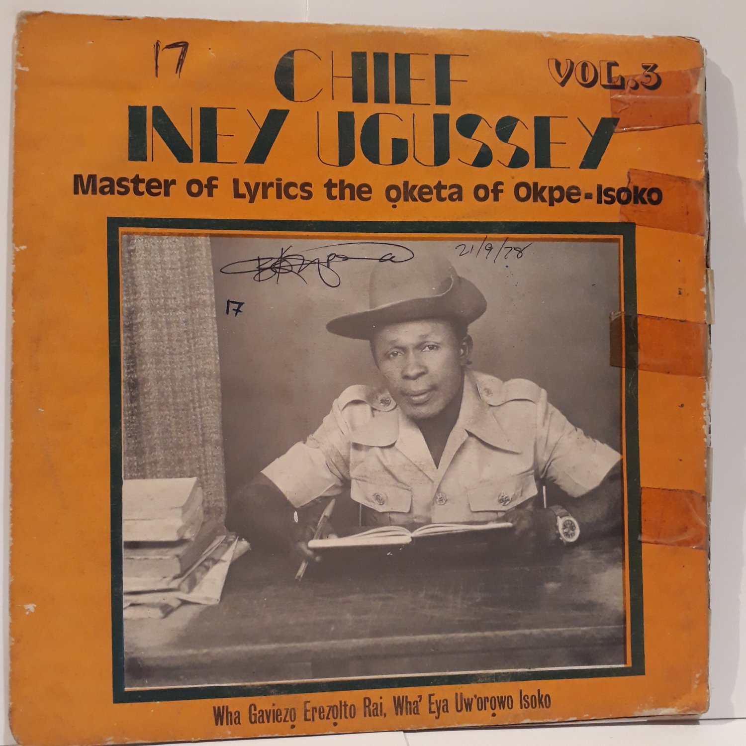 CHIEF INEY UGUSSEY & ISOKO vol3 NIGERIA HIGHLIFE ST AUGUSTINE / IWEGBUE SOUND mp3