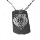 Military Dog Tag Metal Chain Necklace - Sikh Sikhism Sardar Khanda Khalsa Tiger