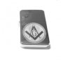 Vector Custom Engraved Butane Lighter - Mason Masonic Logo High Polish Chrome