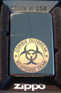 Zippo Custom Lighter - Biohazard Toxic Seal Zombie Outbreak Response Team