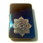 Vector Custom Engraved Butane Lighter - Hindu Religion Om AUM Lotus Flower Logo