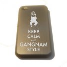 Keep Calm and Gangnam Style Rap Logo - APPLE iPhone 4 / 4s Aluminum Silver Case